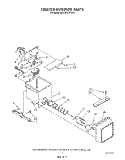 FREEZER INTERIOR Diagram and Parts List for 6ED22DWXTN00  Whirlpool Refrigerator