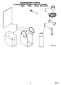 ACCESSORY PARTS Diagram and Parts List for GX900QPPS1  Whirlpool Trash Compactor