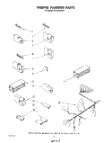 WIRING HARNESS Diagram and Parts List for DU1098XRW1  Whirlpool Dishwasher