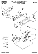 TOP AND CONSOLE, LIT/OPTIONAL Diagram and Parts List for RGL4634BL0  Roper Dryer