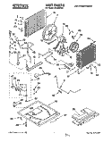 UNIT, LITERATURE Diagram and Parts List for CA25WC50  Whirlpool Air Conditioner