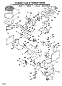 CABINET AND STIRRER PARTS Diagram and Parts List for KEHC379JWH08  KitchenAid Microwave Oven Combo