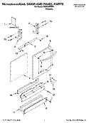DOOR AND PANEL PARTS Diagram and Parts List for KUDL02FRSS4  KitchenAid Dishwasher