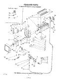 ICE MAKER Diagram and Parts List for KLFF15MSWH10  KitchenAid Freezer