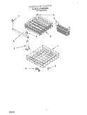 DISHRACK Diagram and Parts List for DP840DWGX2  Whirlpool Dishwasher