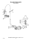 FILL AND OVERFILL Diagram and Parts List for KUDA22ST3  KitchenAid Dishwasher