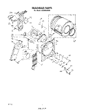 SECTION Diagram and Parts List for LE5900XSW0  Whirlpool Dryer