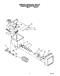 FREEZER INTERIOR Diagram and Parts List for RS22BRXAW00  Roper Refrigerator