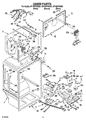LINER PARTS Diagram and Parts List for GT1SHTXMT01  Whirlpool Refrigerator