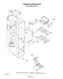 FREEZER LINER Diagram and Parts List for RS22AMXVW00  Roper Refrigerator