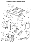 INTERIOR AND VENTILATION PARTS Diagram and Parts List for GH6178XPS0  Whirlpool Microwave