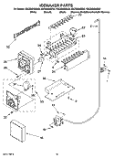 ICEMAKER PARTS, OPTIONAL PARTS (NOT INCLUDED) Diagram and Parts List for KSCS23INSS02  KitchenAid Refrigerator