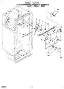 LINER Diagram and Parts List for KTRS25KDBL00  KitchenAid Refrigerator