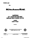 COVER Diagram and Parts List for KEBI171WBL1  KitchenAid Wall Oven