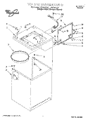 TOP AND CABINET Diagram and Parts List for LSS9244EQ0  Whirlpool Washer