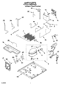 UNIT PARTS Diagram and Parts List for KDDO27TRX00  KitchenAid Refrigerator