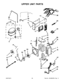 UPPER UNIT PARTS Diagram and Parts List for KSSC48QVS05  KitchenAid Refrigerator