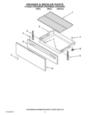 DRAWER & BROILER PARTS Diagram and Parts List for WFE320M0AB0  Whirlpool Range