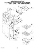 FREEZER LINER PARTS Diagram and Parts List for ED2JHAXTL02  Whirlpool Refrigerator