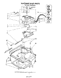 MACHINE BASE Diagram and Parts List for LA5900XSW0  Whirlpool Washer