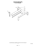 BACKGUARD Diagram and Parts List for SF302BERW0  Whirlpool Range