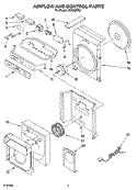 AIR FLOW AND CONTROL PARTS Diagram and Parts List for ACS082PR0  Whirlpool Air Conditioner