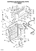Part Location Diagram of 8578809 Whirlpool PANEL-CNTL