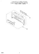 CONTROL PANEL, LITERATURE Diagram and Parts List for RMC305PDZ2  Whirlpool Microwave Oven Combo