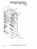 REFRIGERATOR LINER PARTS Diagram and Parts List for GSC25C4EYB00  Whirlpool Refrigerator
