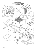 UNIT Diagram and Parts List for CS22AFXKT04  Crosley Refrigerator
