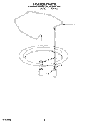HEATER PARTS Diagram and Parts List for KUDB03CTBS0  KitchenAid Dishwasher