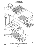 SHELF Diagram and Parts List for ET22ZMXPWR0  Whirlpool Refrigerator