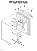 REFRIGERATOR DOOR PARTS Diagram and Parts List for GR2SHWXVS00  Whirlpool Refrigerator