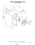 CABINET AND CONTROL Diagram and Parts List for TF4500XRP2  Whirlpool Trash Compactor
