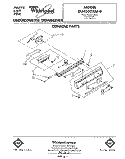 CONSOLE Diagram and Parts List for DU4500XM0  Whirlpool Dishwasher