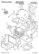 OVEN PARTS Diagram and Parts List for KDRP707RSS01  KitchenAid Range