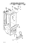 REFRIGERATOR LINER Diagram and Parts List for 8ED22PWXAW00  Whirlpool Refrigerator