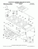 Part Location Diagram of W10189098 Whirlpool COOKTOP