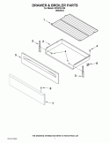 DRAWER & BROILER PARTS Diagram and Parts List for GFG474LVS0  Whirlpool Range
