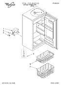 SECTION Diagram and Parts List for EV040FXDW00  Whirlpool Freezer