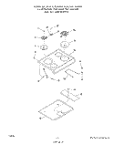 MAIN TOP Diagram and Parts List for 2384W1A  Roper Range