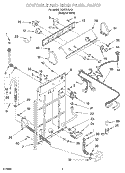 CONTROLS AND REAR PANEL Diagram and Parts List for TAWX700JQ1  Estate Washer