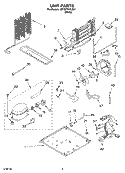 UNIT Diagram and Parts List for 5ET2DTKXLQ01  Whirlpool Refrigerator