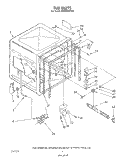 TUB Diagram and Parts List for GDP8700XTN3  Whirlpool Dishwasher