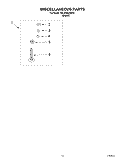 MISCELLANEOUS PARTS OPTIONAL PARTS (NOT INCLUDED) Diagram and Parts List for 7MLSR8523MT0  Whirlpool Washer
