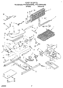 UNIT Diagram and Parts List for 4YET18PKAW00  Whirlpool Refrigerator