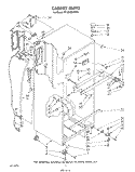 CABINET Diagram and Parts List for RT18BMXVW03  Roper Refrigerator