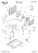UNIT, LITERATURE Diagram and Parts List for ACQ072XH0  Whirlpool Air Conditioner