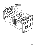DOOR Diagram and Parts List for KEDS100WAL1  KitchenAid Range