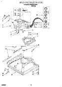 MACHINE BASE Diagram and Parts List for KAWE667BWH0  KitchenAid Washer